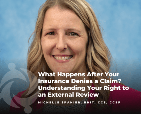 Michelle Spanier, RHIT, CCS, CCEP, featured in a KFMC blog post about external review after an insurance denial